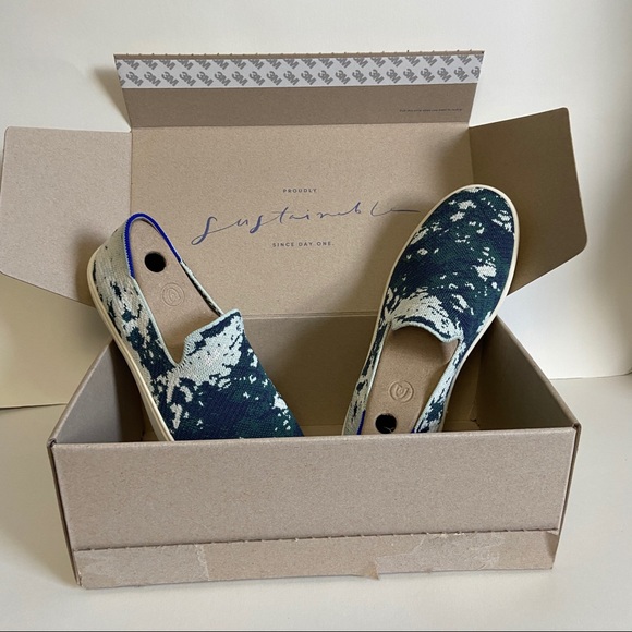 NIB Rothys The Sneaker Sea Green Slip On Shoes - Picture 8 of 11